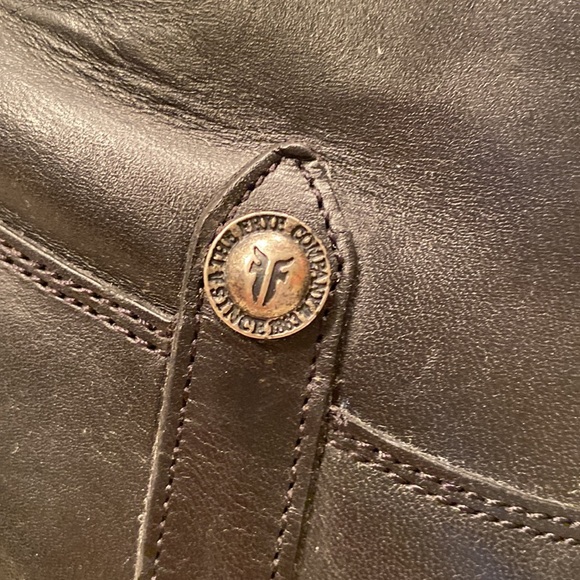 Frye vintage black Melissa style tall riding boots Size 8.5 - Picture 11 of 12